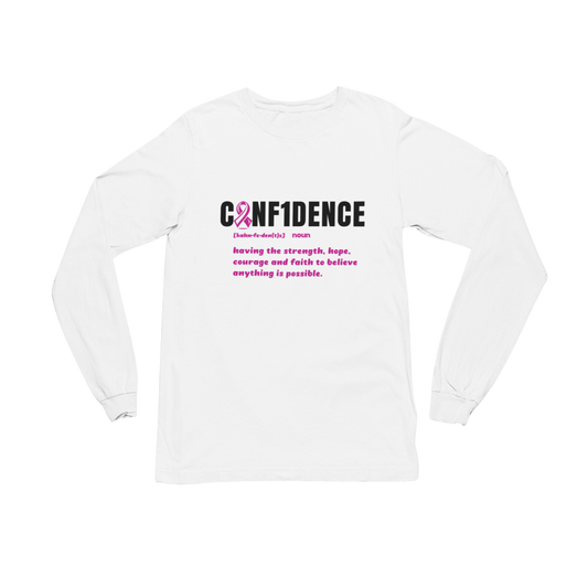 Conf1dence Breast Cancer Awareness Longsleeve Tee