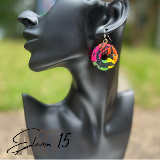 1 in. Black Accent Rainbow Rings