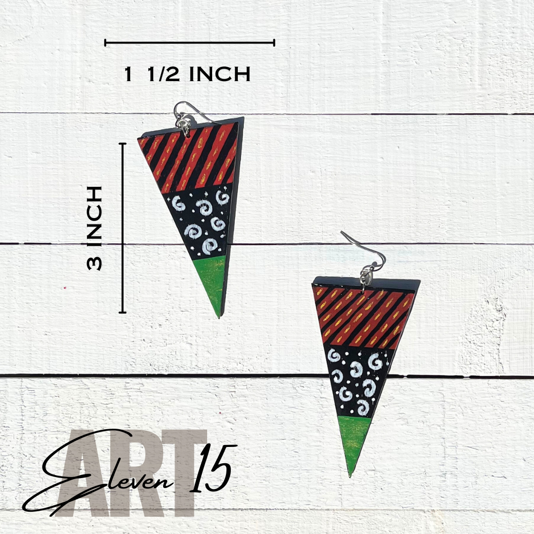 3" Color Block Triangles