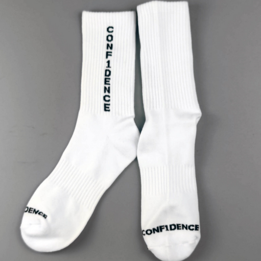 Comfortable Crew Socks - Durable, Moisture-Wicking, Single Pair | Conf1dence